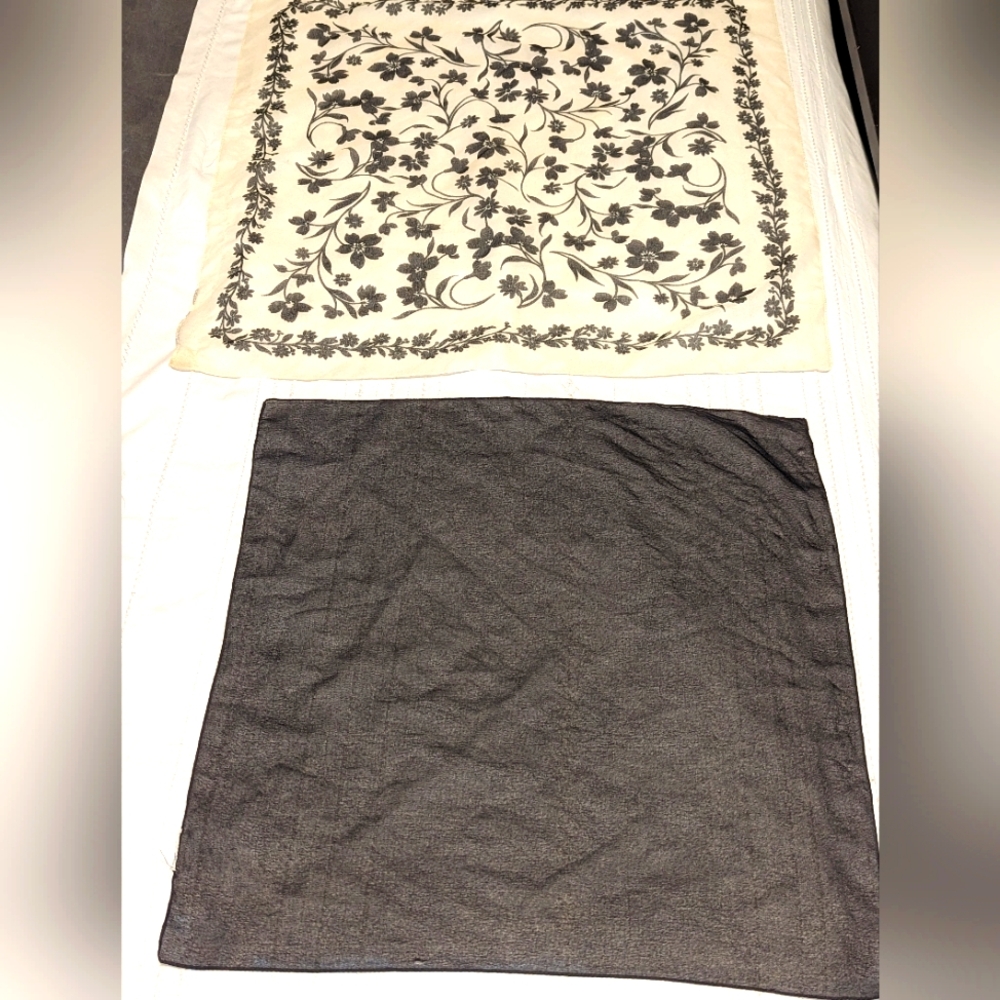 Two sheer scarves